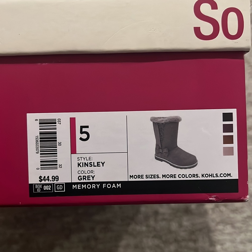 SO Memory Foam Boots - Picture 3 of 3
